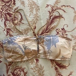 V Strap Bandeau Swim Top